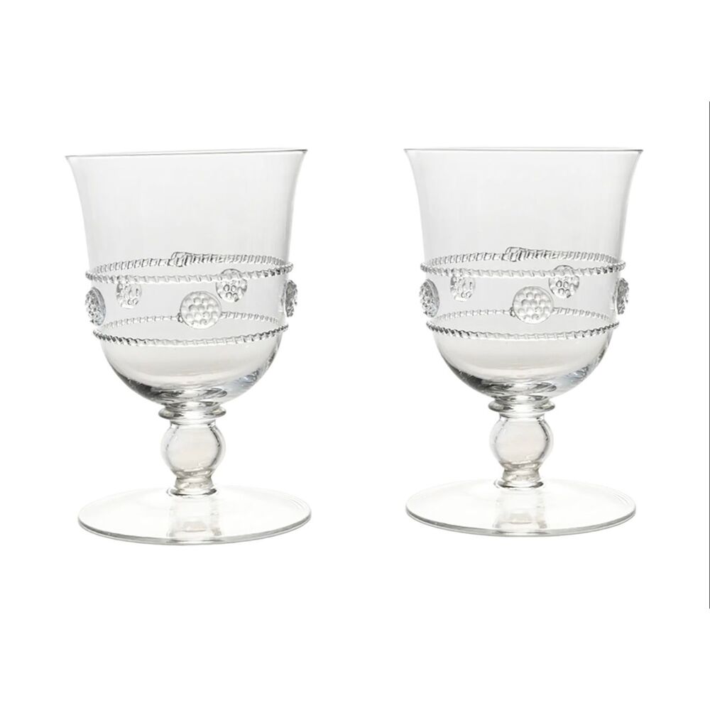 JULISKA Isabella Clear Glass WINE Glasses SET of 2 REPLACEMENT